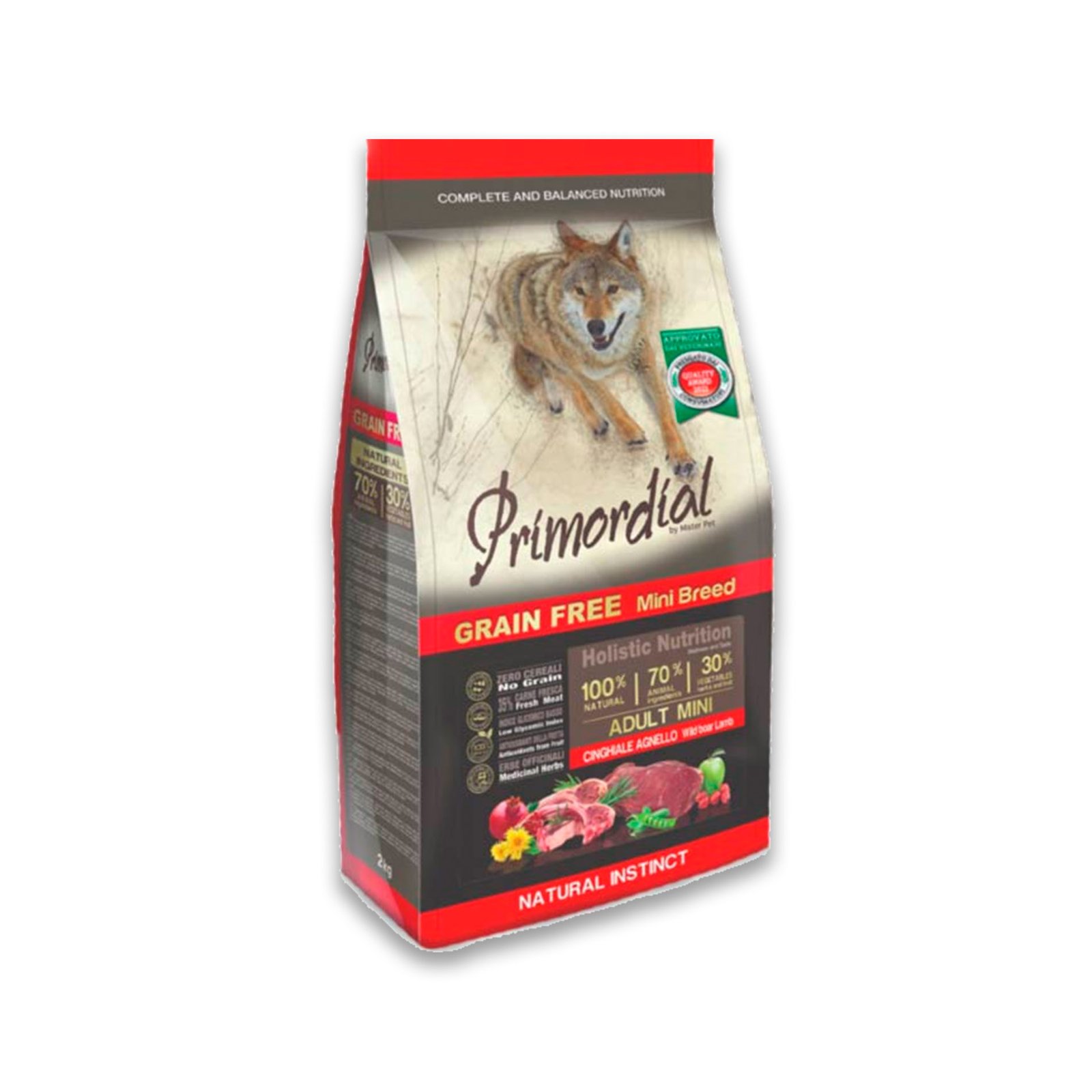 Primordial Adult Mini Cordero y Jabalí Grain Free – Pienso para Perro