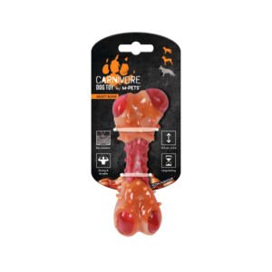 6953182754978 M-Pets Carnivore con Forma de Hueso Carnoso Sabor a Bacon - Juguete para Perro