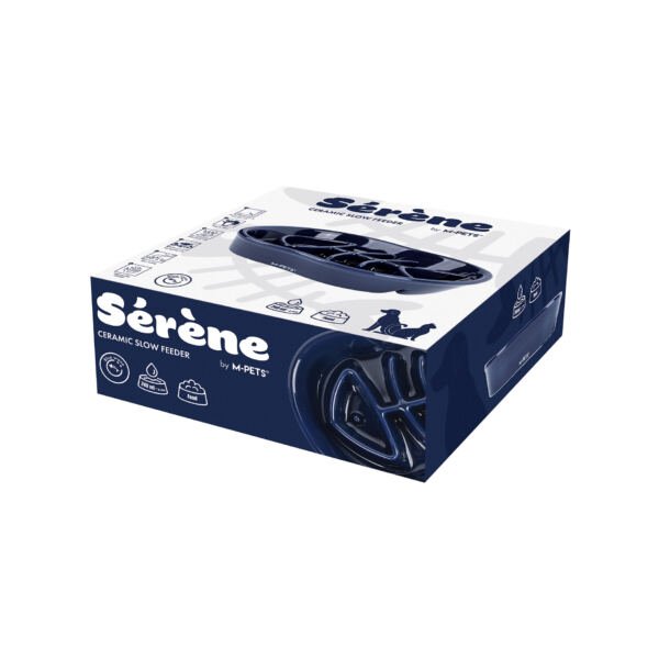 6953182767107 M-Pets Serene Comedero Cerámica Pescado - Accesorio para Perro y Gato