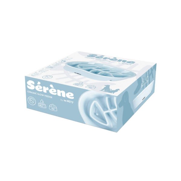 6953182767114 M-Pets Serene Comedero Cerámica Pescado - Accesorio para Perro y Gato