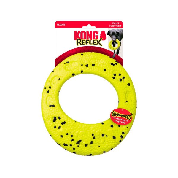Kong Reflex Disco Volador Amarillo - Juguete para Perro