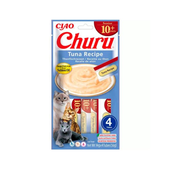 Churu Senior Atún 4x14g - Snack para Gato