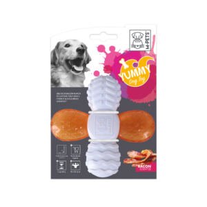 6953182732730 M-Pets Yummy Cross con Sabor a Bacon - Juguete para Perro