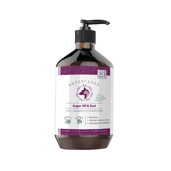 6953182739807 Natur'Luxe Champú Aceite de Argán & Acai - Higiene para Perro y Gato