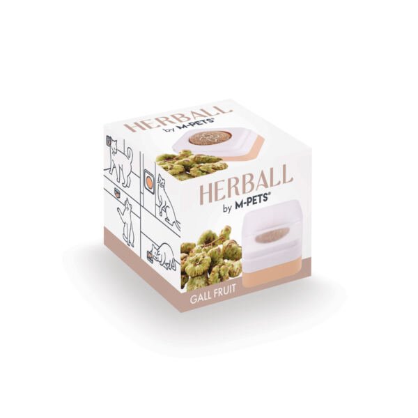 M-Pets Herball Bola Interactiva de Gall Fruit - Accesorio para Gato