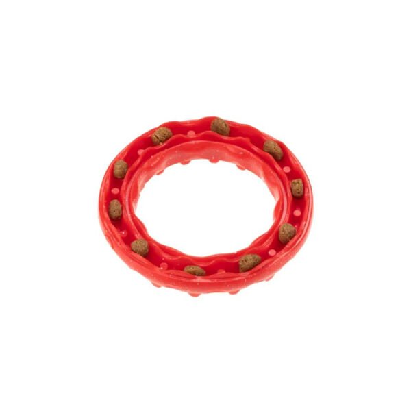 8010690186504_2 Ferplast Mordedor Ring Smile Rojo - Juguete para Perro