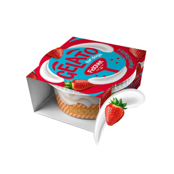 Fidovet Helado Fresa - Snack para Perro