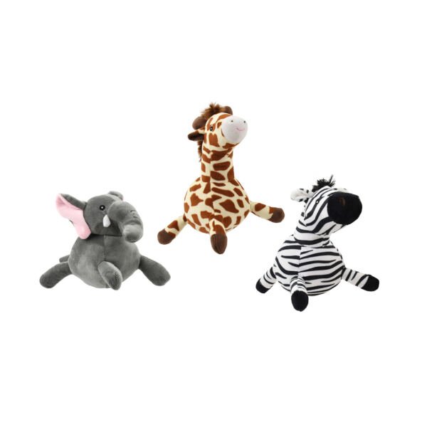 8427458040334_elefante+jirafa+zebra Nayeco Peluche Kenia Animals - Juguete para Perro