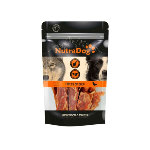 8434744040800+8434744040817 NutraDog Filetes de Pato - Snack para Perro