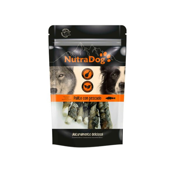 NutraDog Palitos con Pescado - Snack para Perro
