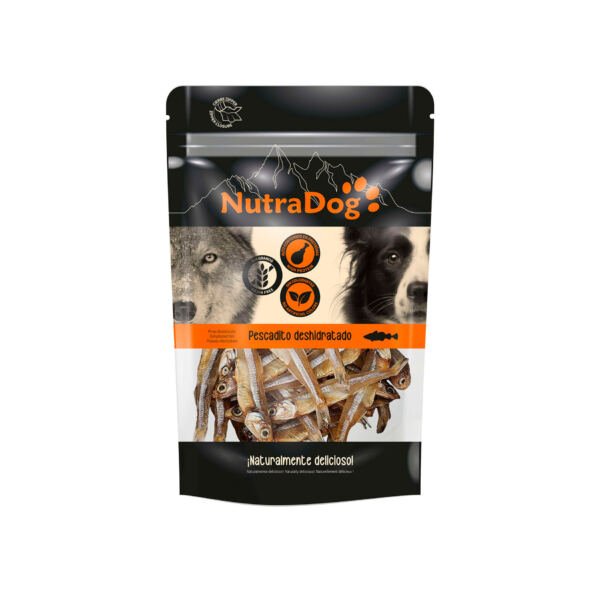 8434744042538+8434744042545 NutraDog Pescaditos Deshidratados - Snack para Perro