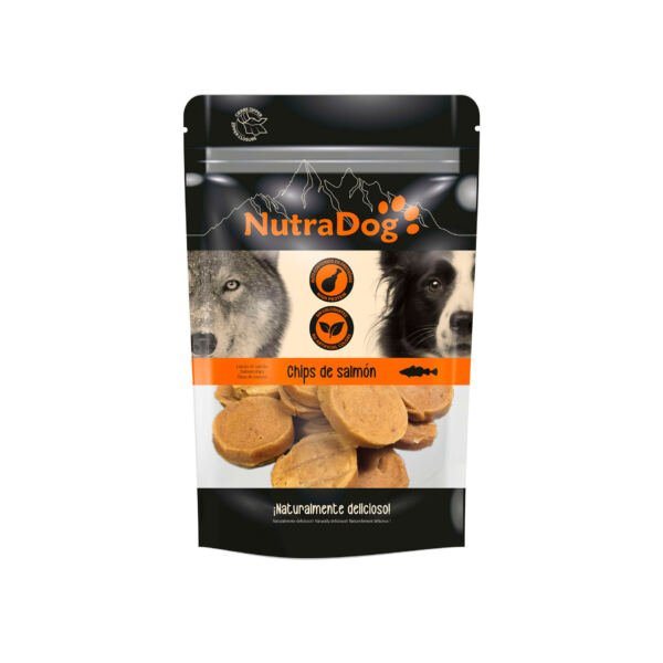 8434744042590 NutraDog Chips de Salmón - Snack para Perro