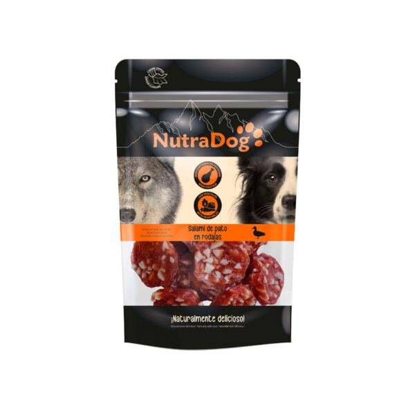 Nutradog Rodajas de Salami de Pato - Snack para Perro