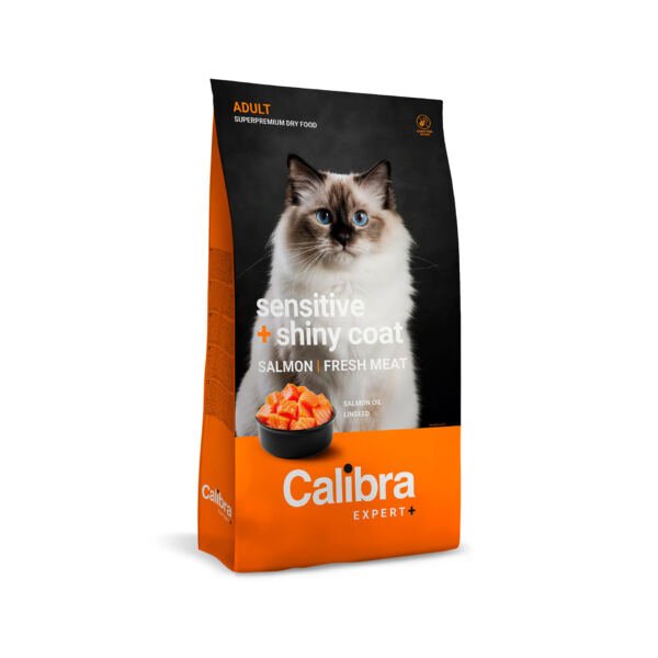 Calibra Expert+Adult Sensitive & Shiny Coat Salmón - Pienso para Gato