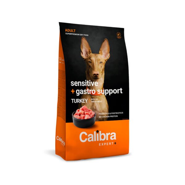 Calibra Expert+ Adult Sensitive & Gastro Support Pavo – Pienso para Perro