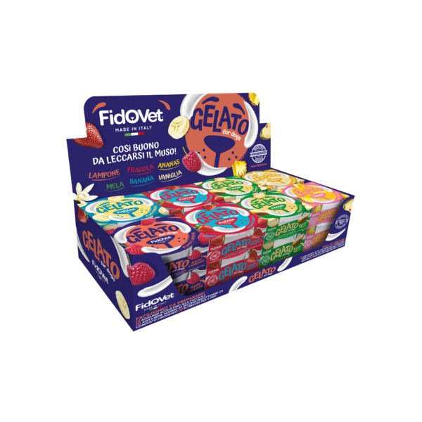 MIX GELATO PERRO Fidovet Helado Vainilla - Snack para Perro