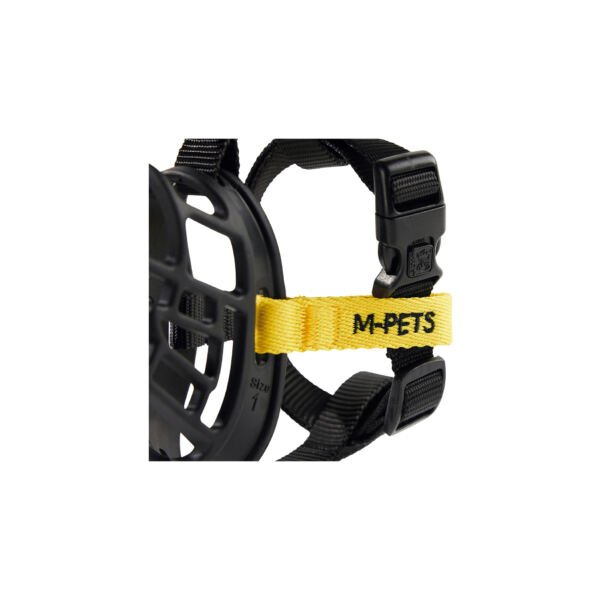M_PETS_10845299_BARK_GUARD_MUZZLE_XS_Yellow._Product_Zoom_HOR_CMYK M-Pets Bozal Bark Guard - Accesorio para Perro