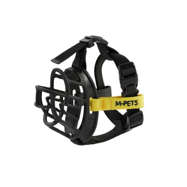 M_PETS_10845299_BARK_GUARD_MUZZLE_XS_Yellow_Product_HOR_CMYK M-Pets Bozal Bark Guard - Accesorio para Perro