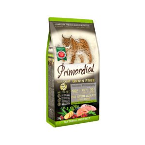 Primordial Adulto Esterilizado Skin & Coat Salmón y Pavo Grain Free – Pienso para Gato