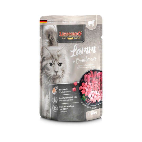Leonardo Paté Cordero y Arandanos Rojos – Comida Húmeda para Gato