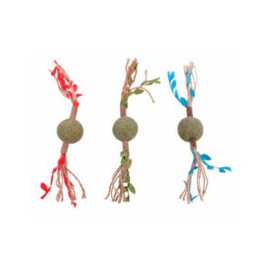 colores catnip toy cuerdas M-Pets Charmy Rama con Bola Catnip – Juguete para Gato