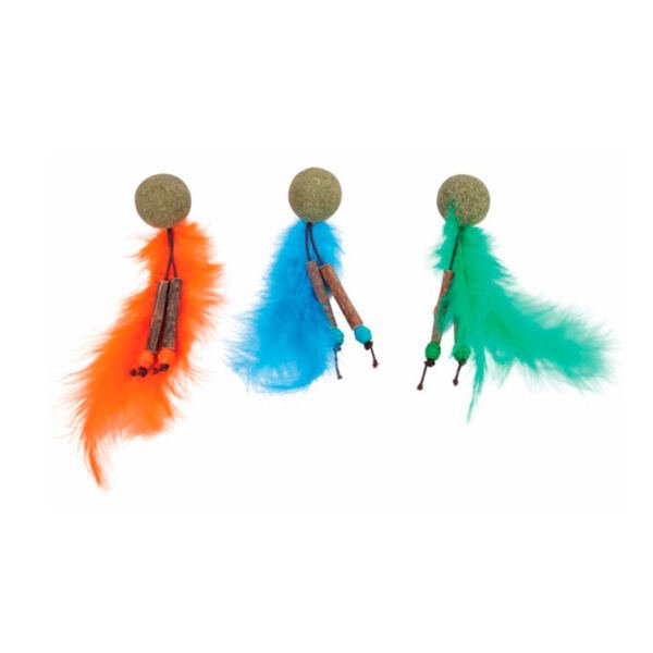 colores charmy bolita catnip-matatabi M-Pets Charmy Bolita con Catnip y Matatabi - Juguete para Gato