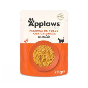 5060122492034 Applaws sobre de Pollo con Calabaza en Caldo - Comida Húmeda para Gato