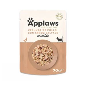 5060122492089 Applaws sobre de Pollo con Arroz Salvaje en Caldo - Comida Húmeda para Gato
