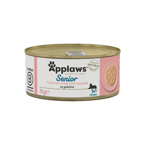 Applaws Senior Lata Atún y Salmón - Comida Húmeda para Gato