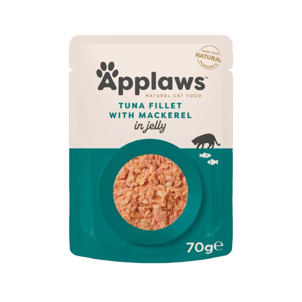 Applaws Sobre Filete de Atún y Caballa Gelatina - Comida Húmeda para Gato