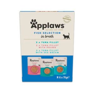 5060708564575 Applaws Sobre Selección de Atún y Pollo en Gelatina Multipack – Comida Húmeda para Gato