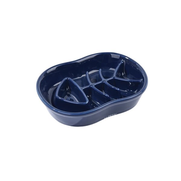 6953182767107_2 M-Pets Serene Comedero Cerámica Pescado - Accesorio para Perro y Gato