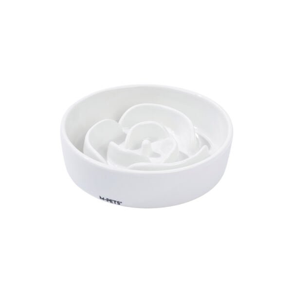 6953182767176_2 M-Pets Serene Comedero Cerámica Flor - Accesorio para Perro y Gato