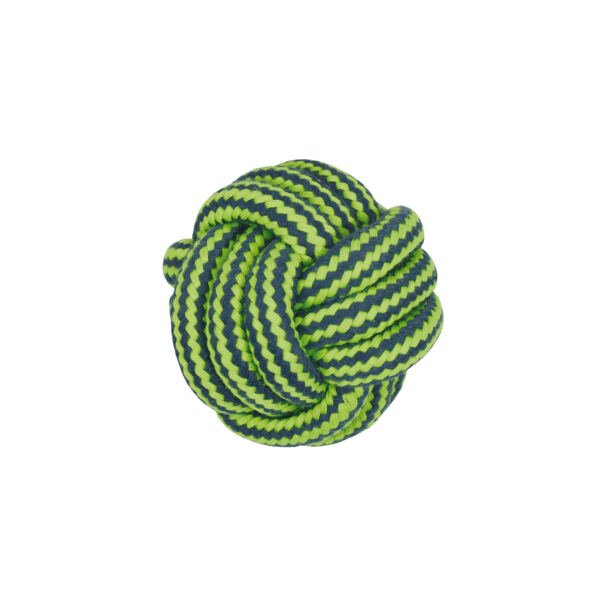 8427458015899 + 8427458015912_verde Nayeco Pelota Cuerda Dental Bicolor - Juguete para Perro