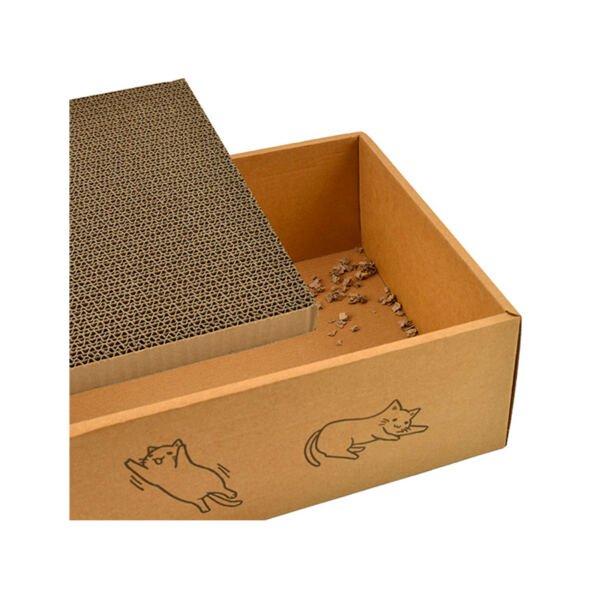 8427458049160_2 Nayeco Rascador Cartón con Remcabios y Catnip - Accesorio para Gato