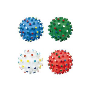 Nayeco Pelota Vinilo con Puntitas de Colores - Juguete para Perro