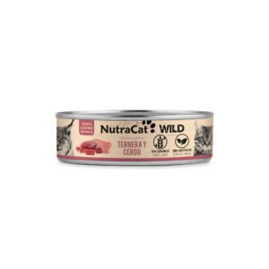 NutraCat Wild Lata de Ternera y Cerdo - Comida Húmeda para Gato