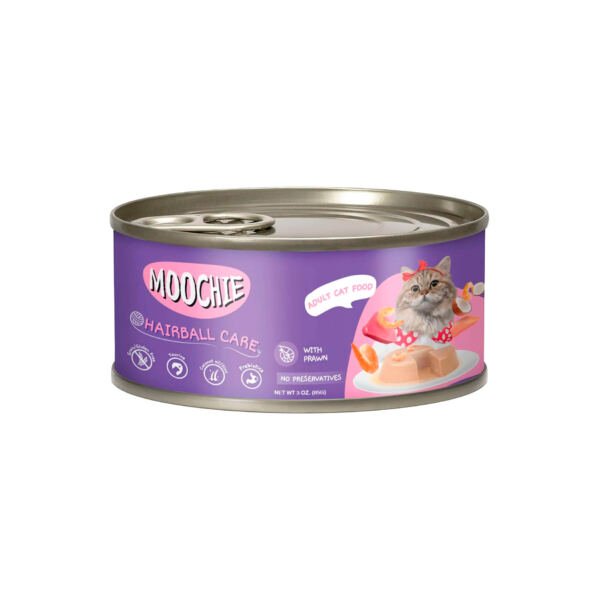 8859710203353 Moochie Hairball Control Paté con Gambas - Comida Húmeda para Gato