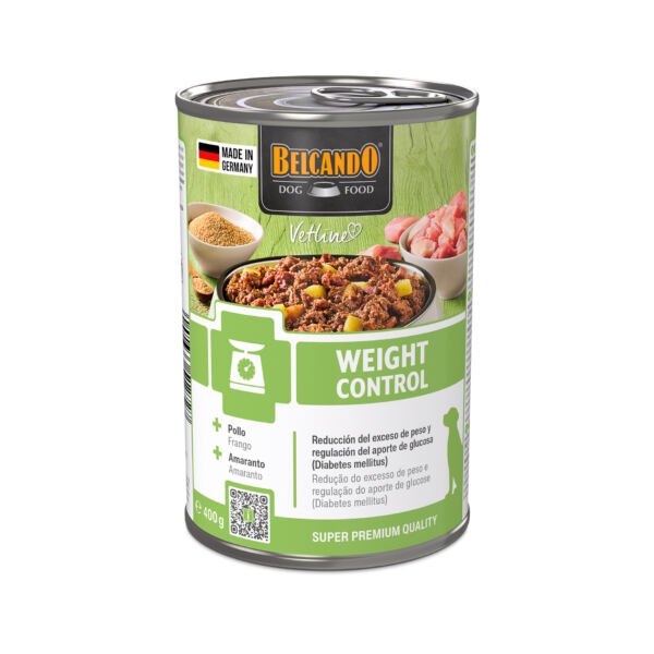4002633512727-bb-vetline-weight-400g-front-es Belcando Vetline Weight Control Lata - Comida Húmeda para Perro