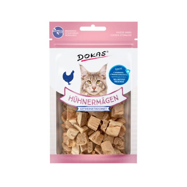 4251276204234 Dokas Freeze Estómagos de Pollo - Snack para Gato