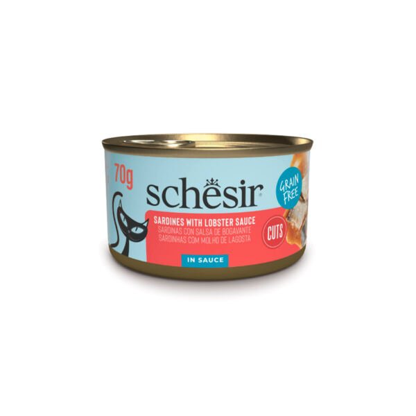8005852111203_920143 Schesir Lata Sardinas con Salsa de Bogavante - Comida Húmeda para Gato