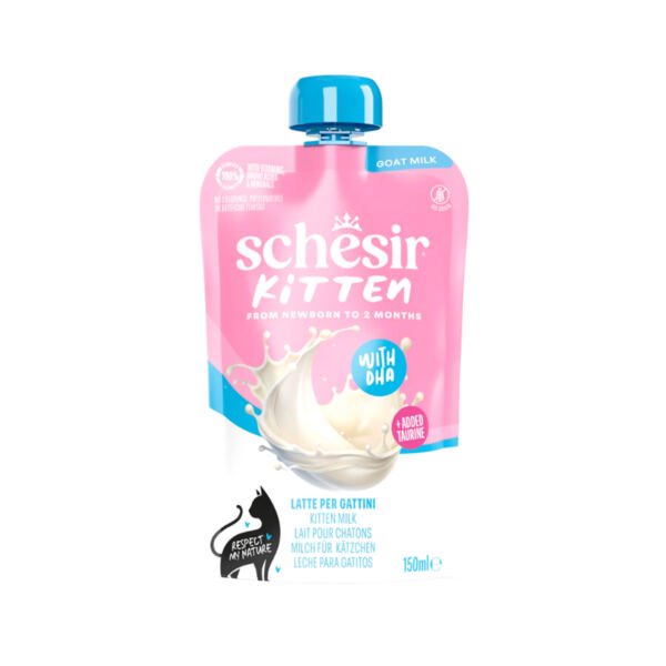 Schesir Kitten Leche de Cabra - Comida Húmeda para Gatito