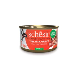 8005852750044_920001 Schesir Lata Atún con Gambas en Gelatina - Comida Húmeda para Gato