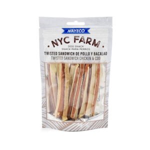 Nayeco Farm Twisted Sandwich Pollo y Bacalao - Snack para Perro