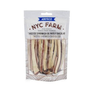 Nayeco Farm Twisted Sandwich Pato y Bacalao - Snack para Perro