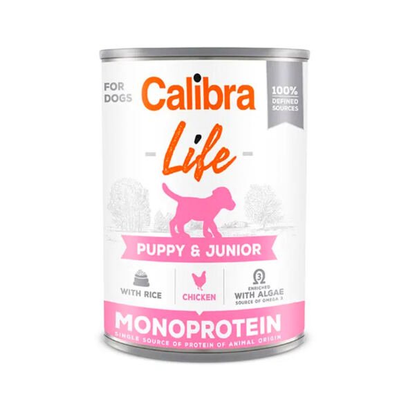 8594062080121 Calibra Life Lata Pollo y Arroz Monoprotein - Comida Húmeda para Cachorro