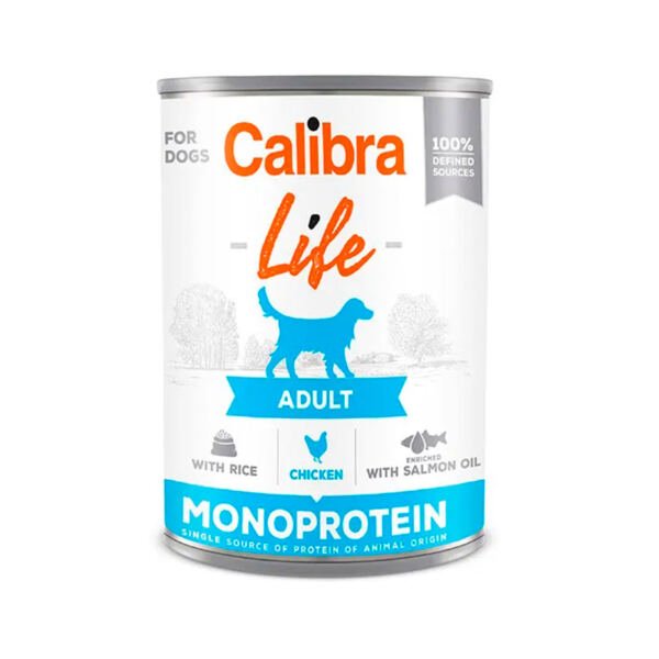 8594062080138 Calibra Life Lata Pollo con Arroz Monoprotein – Comida Húmeda para Perro