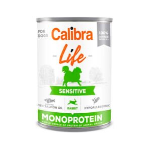 8594062080206 Calibra Life Lata Sensitive Conejo Monoprotein - Comida Húmeda para Perro