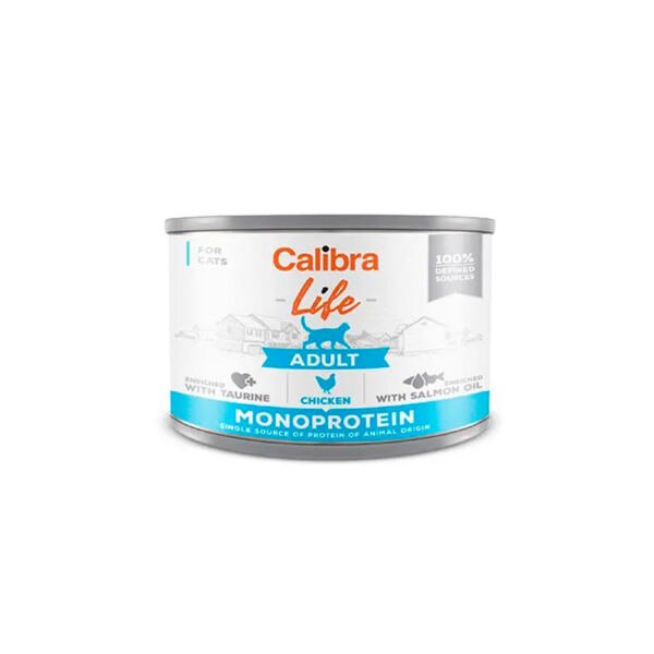 8594062080220 Calibra Life Lata Pollo Monoprotein - Comida Húmeda para Gato