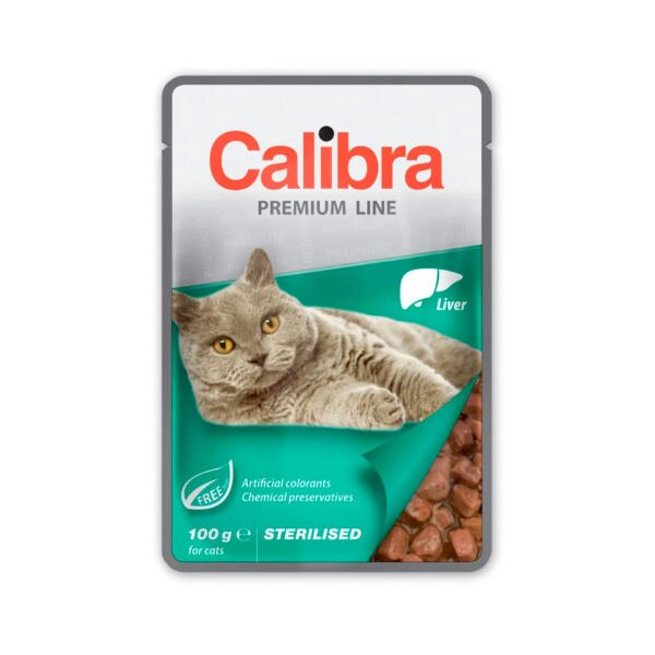8594062084815 Calibra Premium Line Sobre Sterilised Hígado en Salsa - Comida Húmeda para Gato